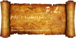 Pál Ludmilla névjegykártya